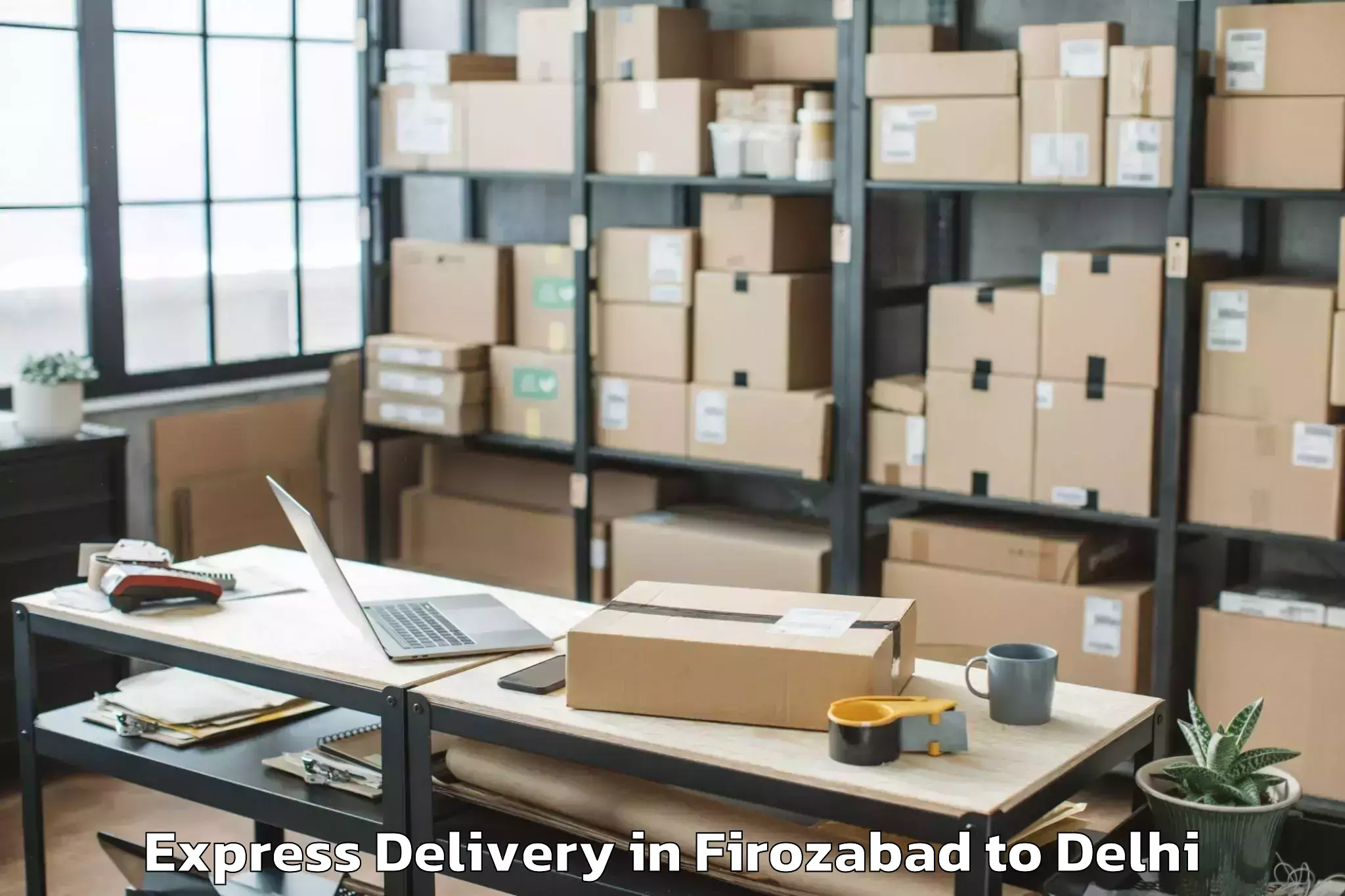 Book Your Firozabad to The Chanakya Mall Express Delivery Today